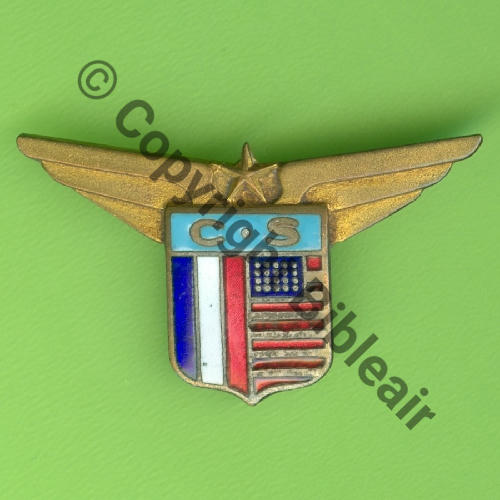 FAFL CORPS AERIEN Service Specialise 1eCA  A.AUGIS LYON 1Lig Bol allonge coupe en longueur Dos lisse embouti Cde Mai45 Archives AUGIS S&T 173  Src.Y.GENTY 174Eur(x2) 